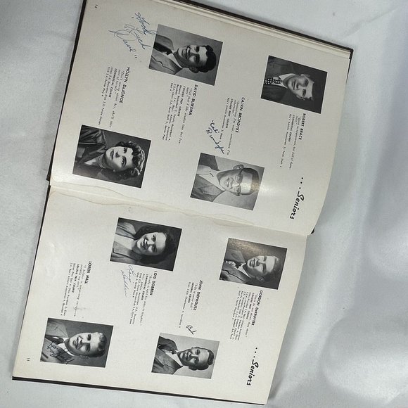 1952 Western Michigan Christian High School Yearbook Inscribed Good Luck Wishes - Picture 10 of 14